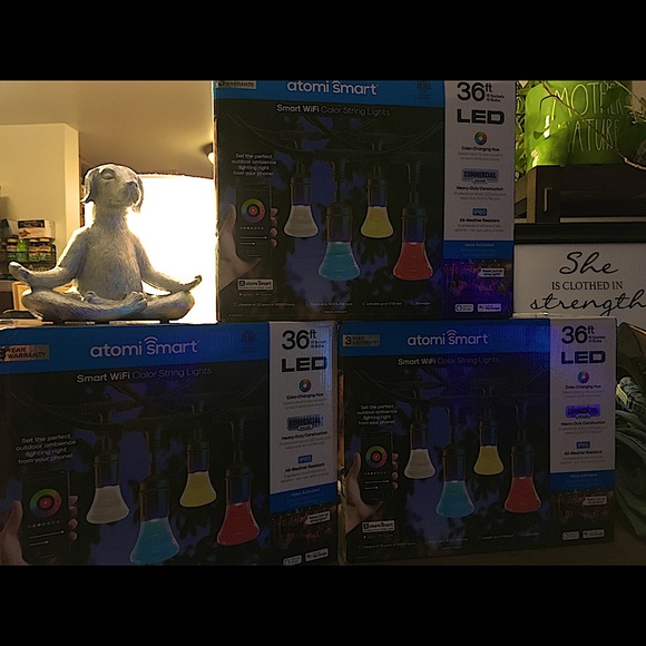 Atomi Smart - Smart WiFi LED Color Changing String Lights - 36th ft - 3 BOXES! - Picture 1 of 1